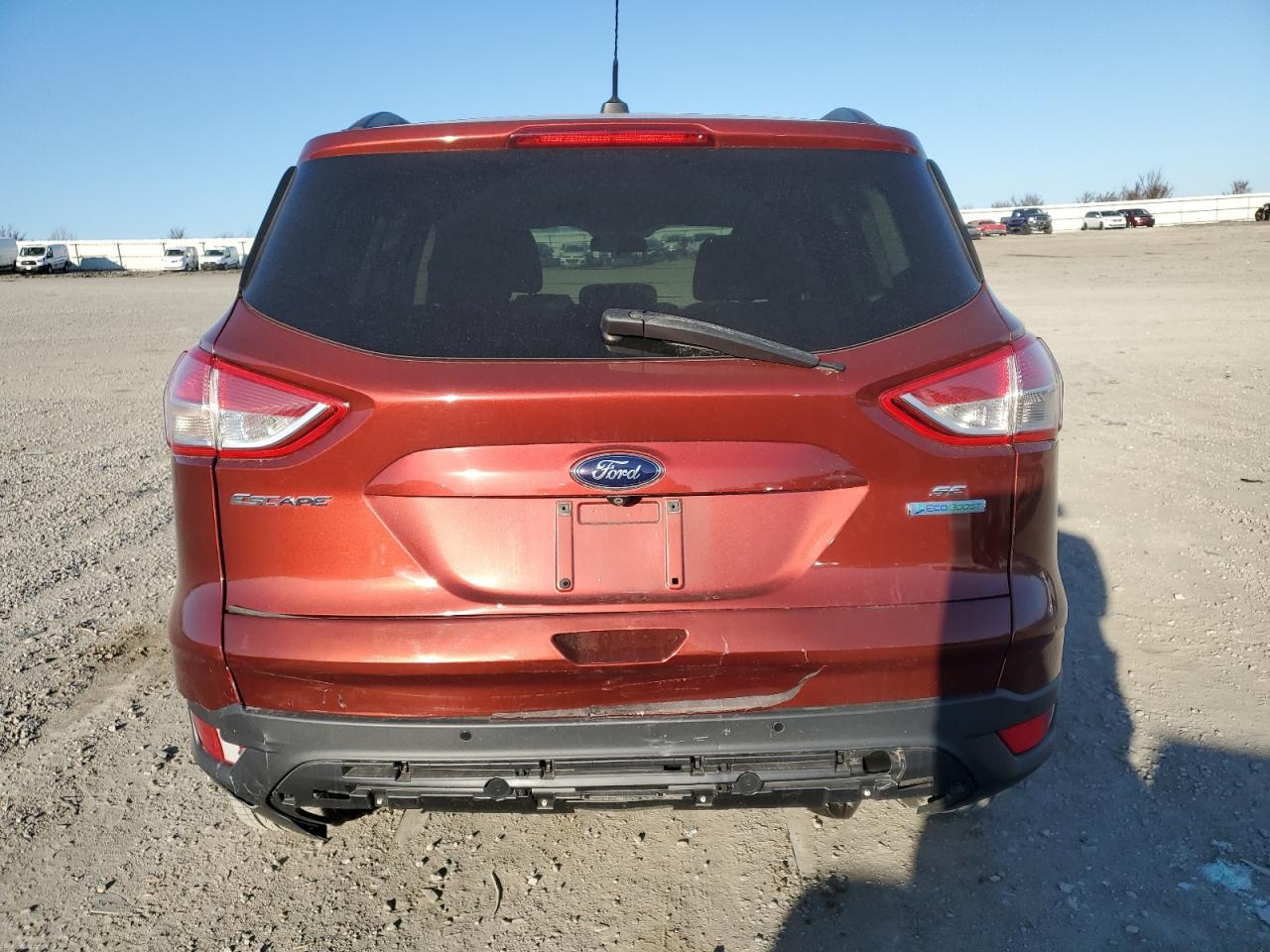 2014 Ford Escape VIN 1FMCU0GX2EUB60901 Copart auction photo, front end / rear end damage thumbnail 6