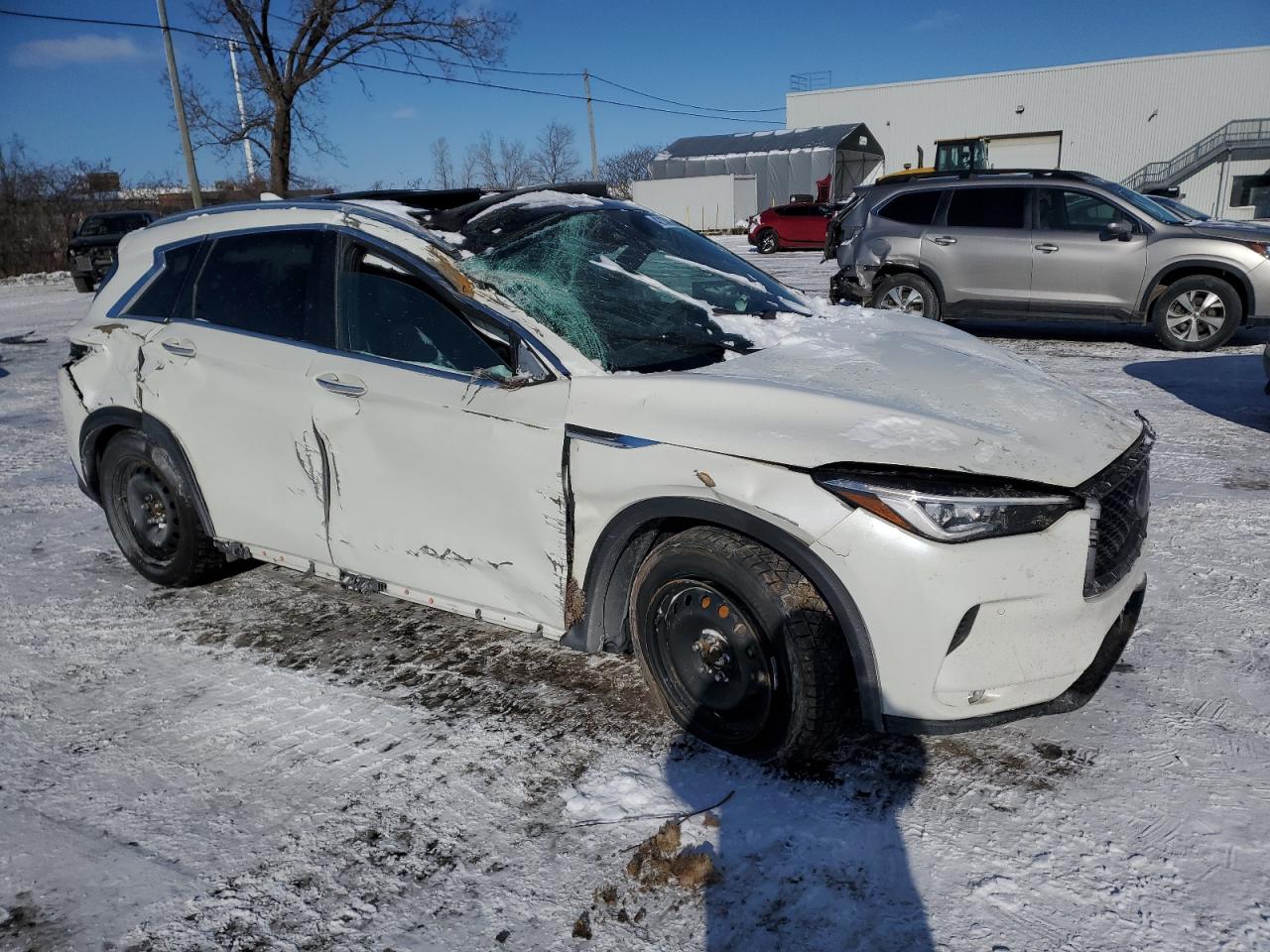 2020 Infiniti QX50 VIN 3PCAJ5M33LF114454 Copart auction photo, all over damage thumbnail 4