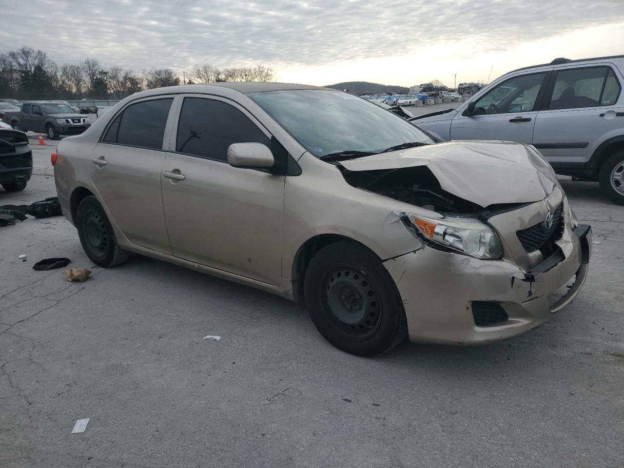 2010 Toyota Corolla VIN 1NXBU4EEXAZ317475 Copart auction photo, front end / rear end damage thumbnail 4