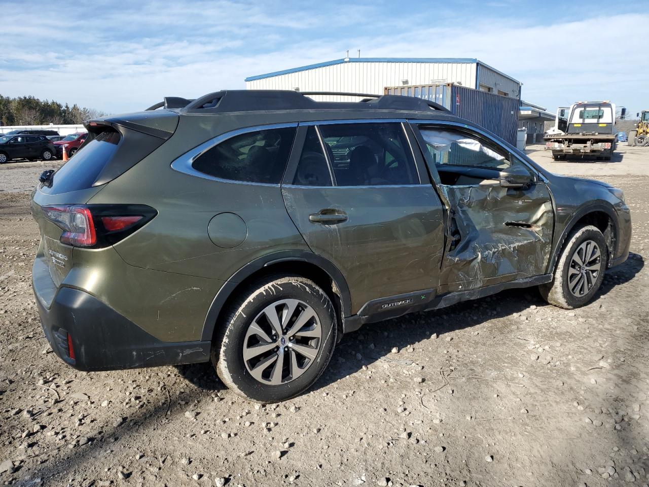 2021 Subaru Outback VIN 4S4BTAFC9M3163043 Copart auction photo, side damage thumbnail 3