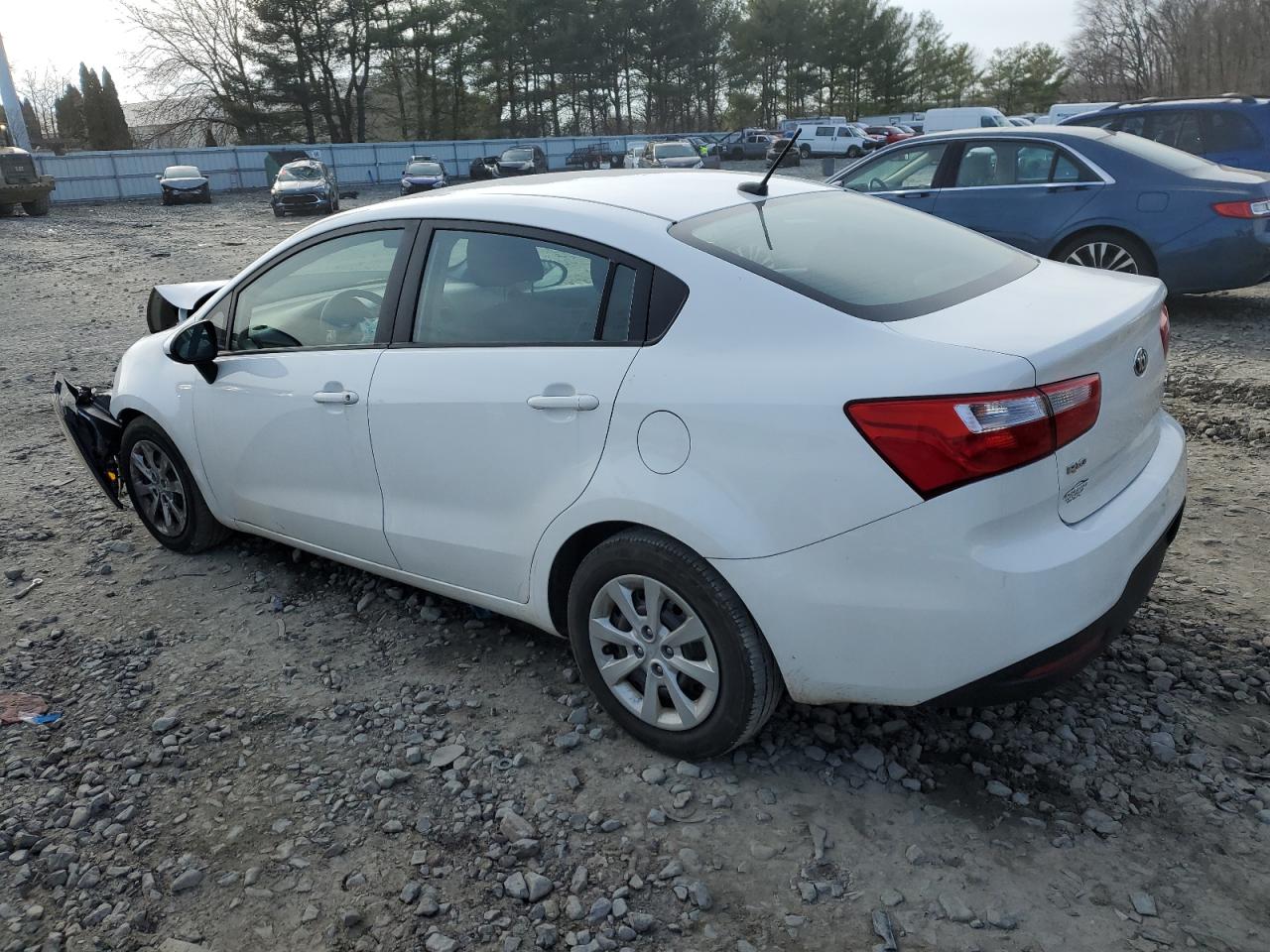 2014 KIA Rio VIN KNADN4A37E6404403 Copart auction photo, front end damage thumbnail 2