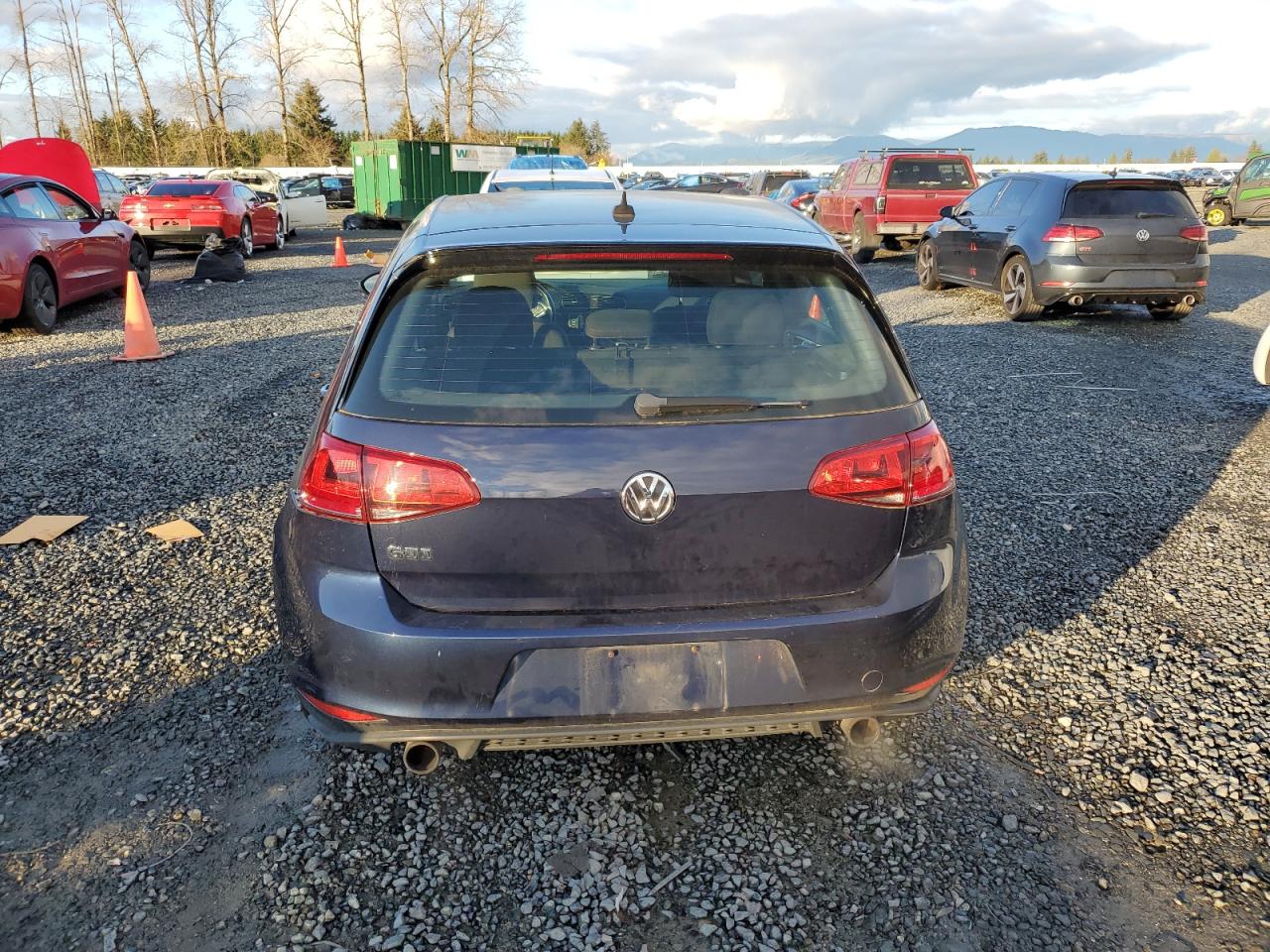 2016 Volkswagen GTI VIN 3VW4T7AUXGM011174 Copart auction photo, rear end / side damage thumbnail 6