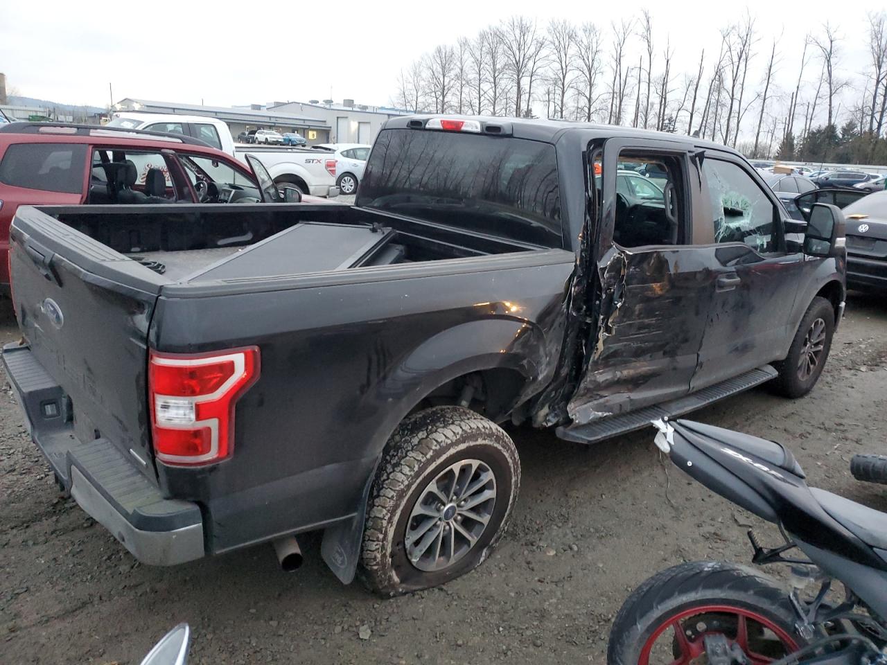 2020 Ford F-150 VIN 1FTEW1P42LKE44685 Copart auction photo, side damage thumbnail 3