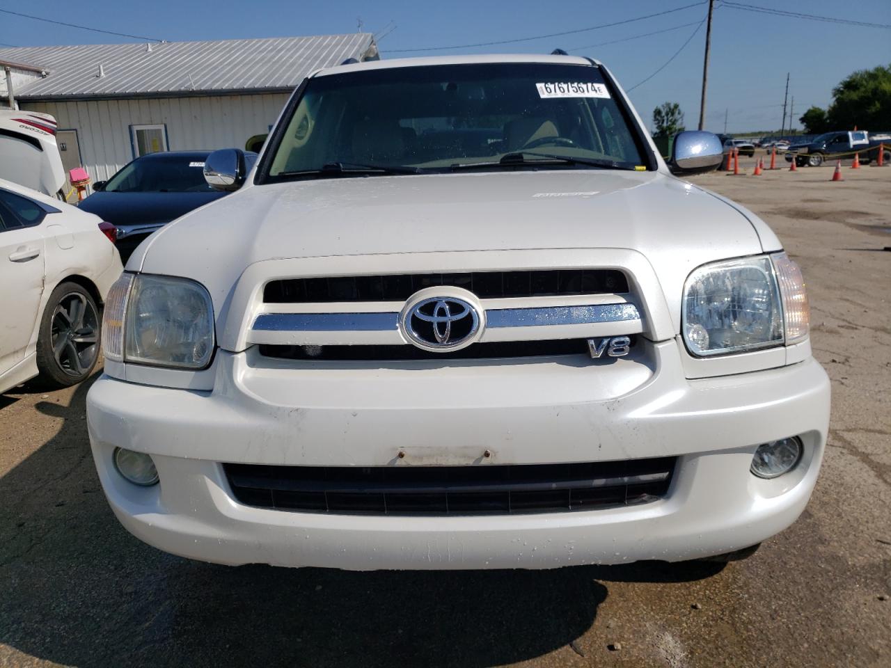 2007 Toyota Sequoia VIN 5TDBT48A57S280431 Copart auction photo, hail damage thumbnail 5