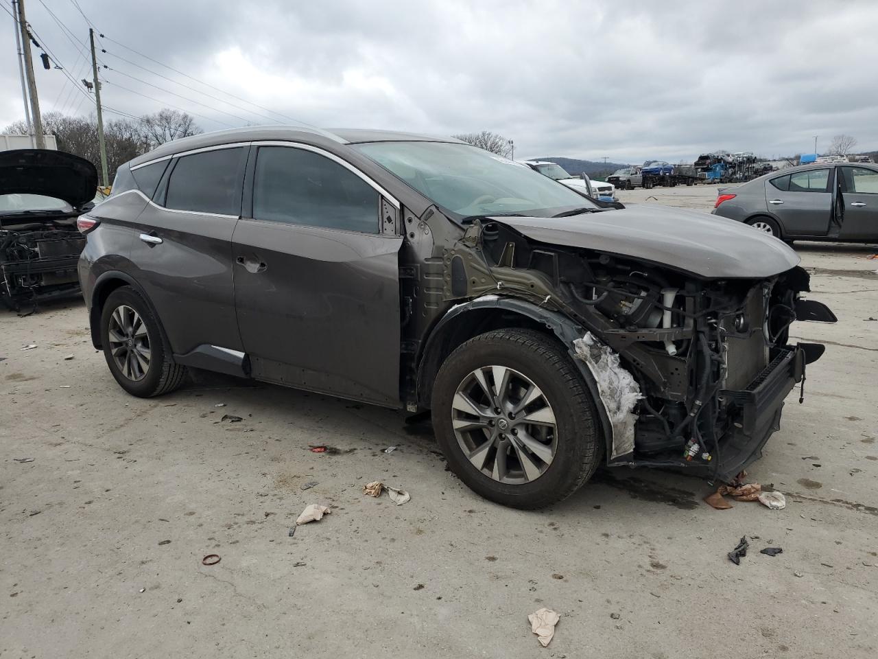 2015 Nissan Murano VIN 5N1AZ2MG6FN228962 Copart auction photo, front end damage thumbnail 4