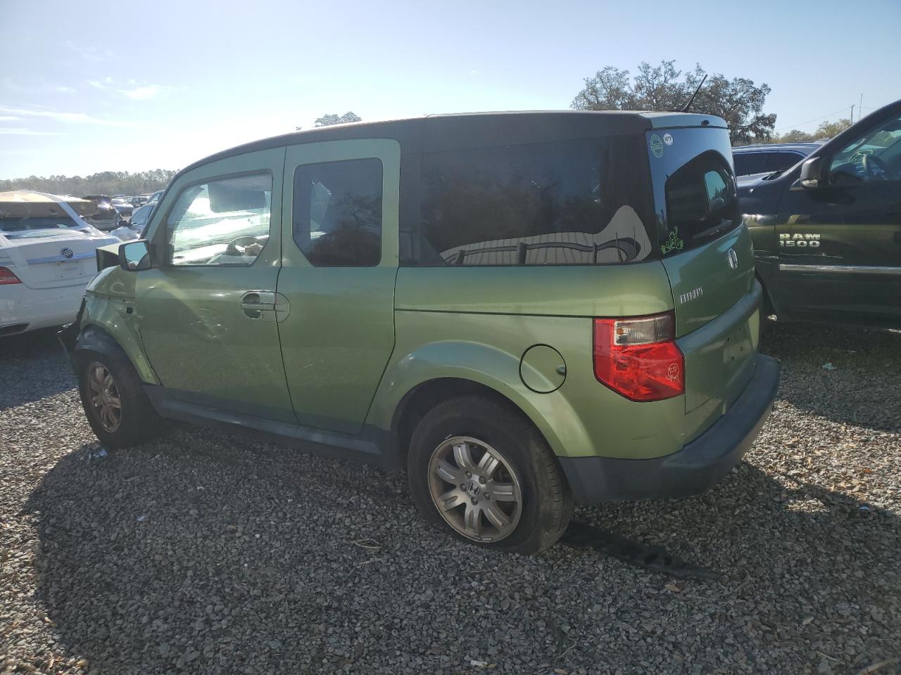 2007 Honda Element VIN 5J6YH18767L015219 Copart auction photo, front end / side damage thumbnail 2