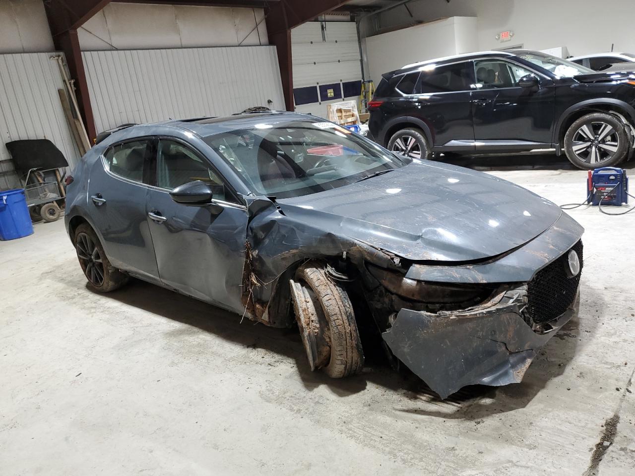 2021 Mazda 3 VIN JM1BPBNY0M1334883 Copart auction photo, all over damage thumbnail 4