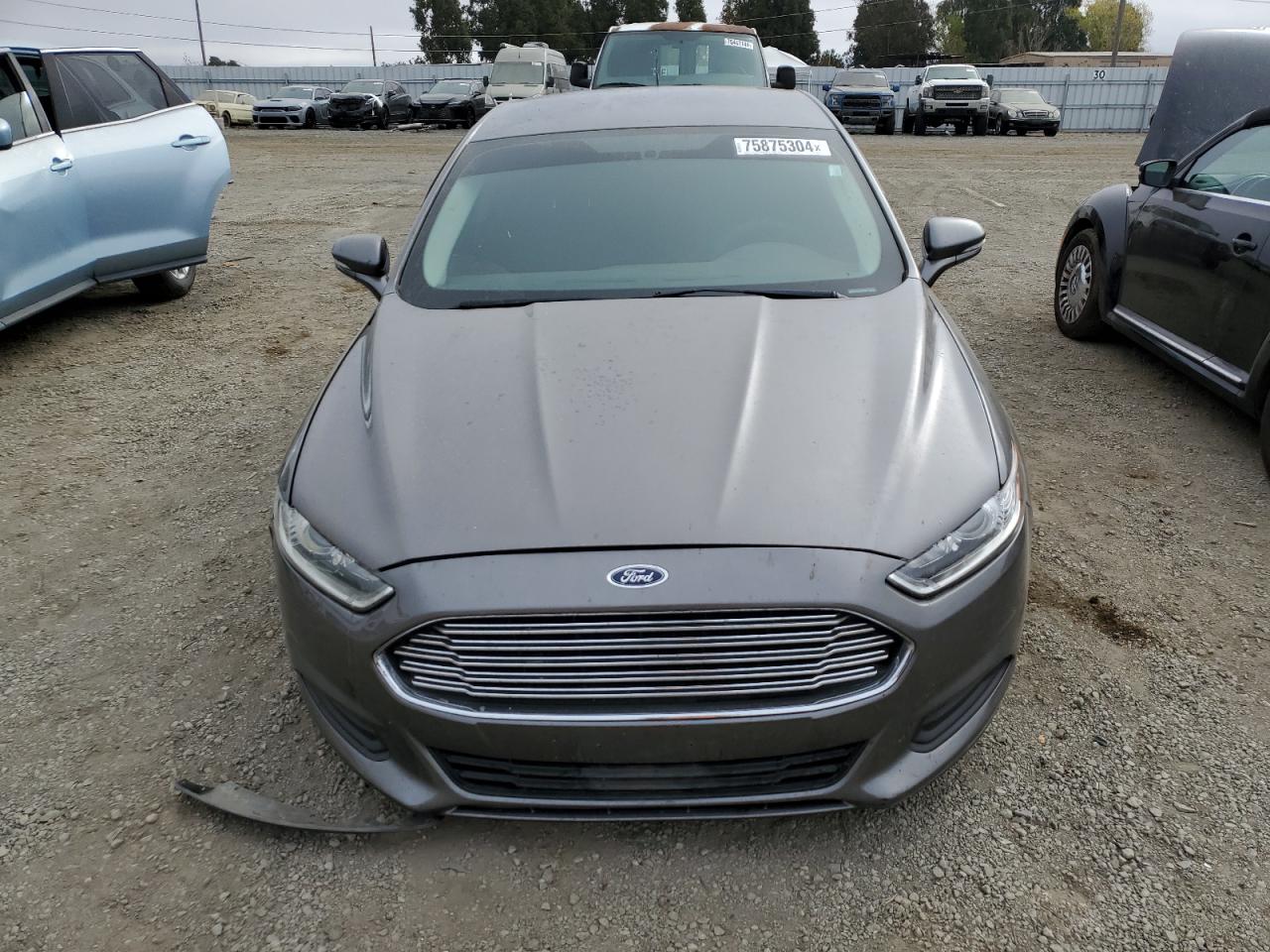 2014 Ford Fusion VIN 1FA6P0H71E5366332 Copart auction photo, side / front end damage thumbnail 5