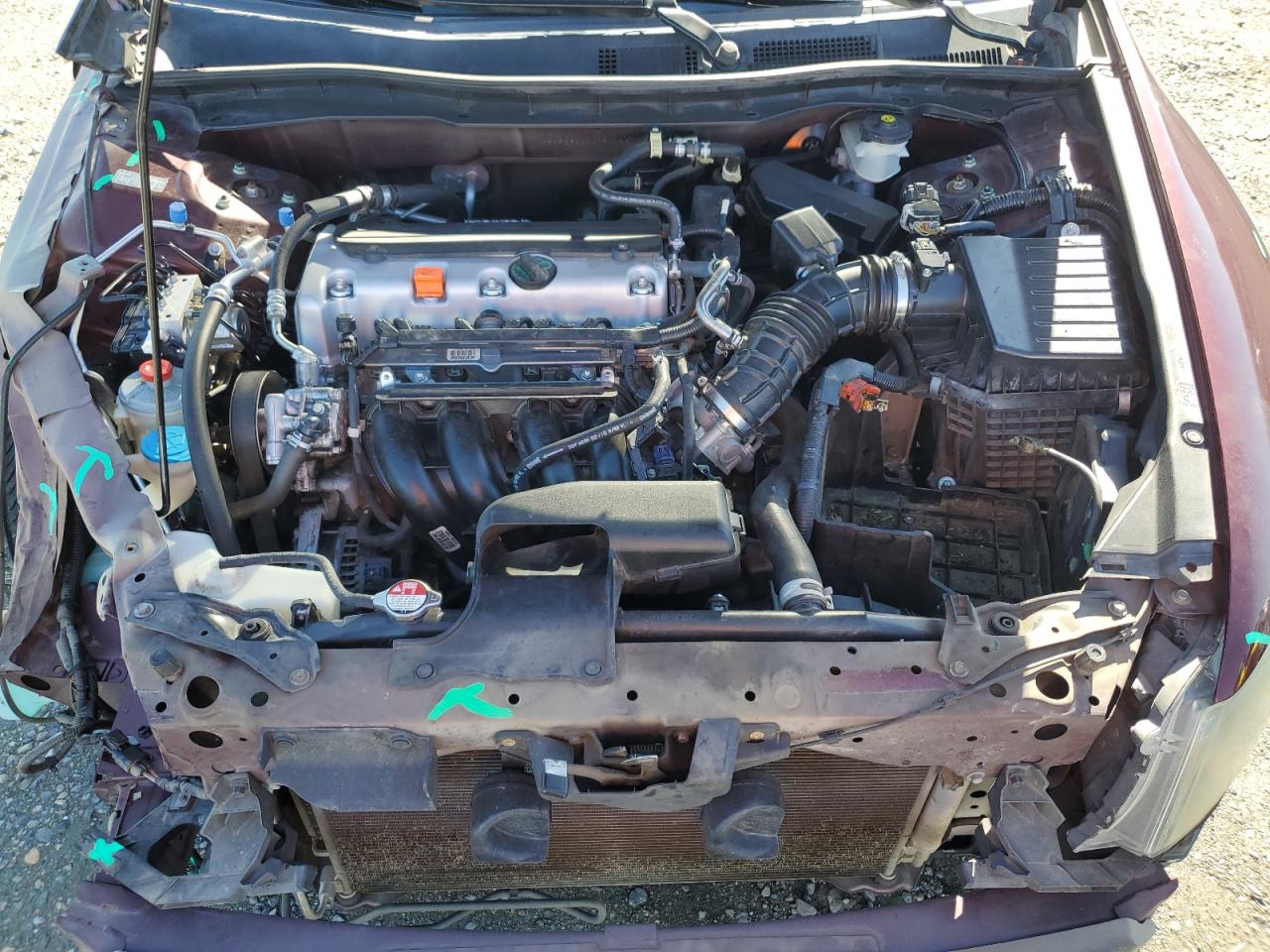 2010 Honda Accord VIN 1HGCP2F32AA171089 Copart auction photo, front end / side damage thumbnail 11