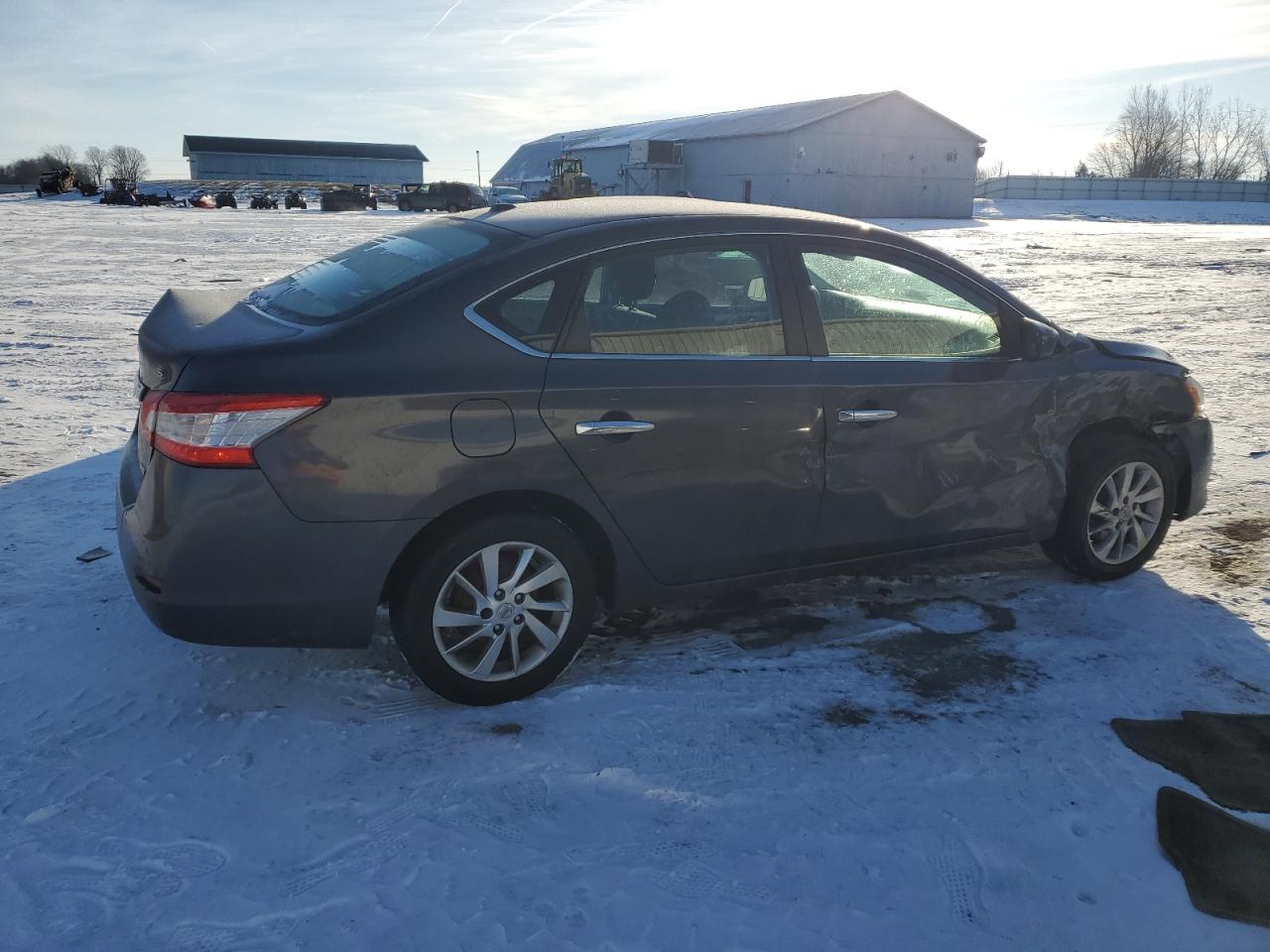 2015 Nissan Sentra VIN 3N1AB7AP7FL694865 Copart auction photo, side / rear end damage thumbnail 3