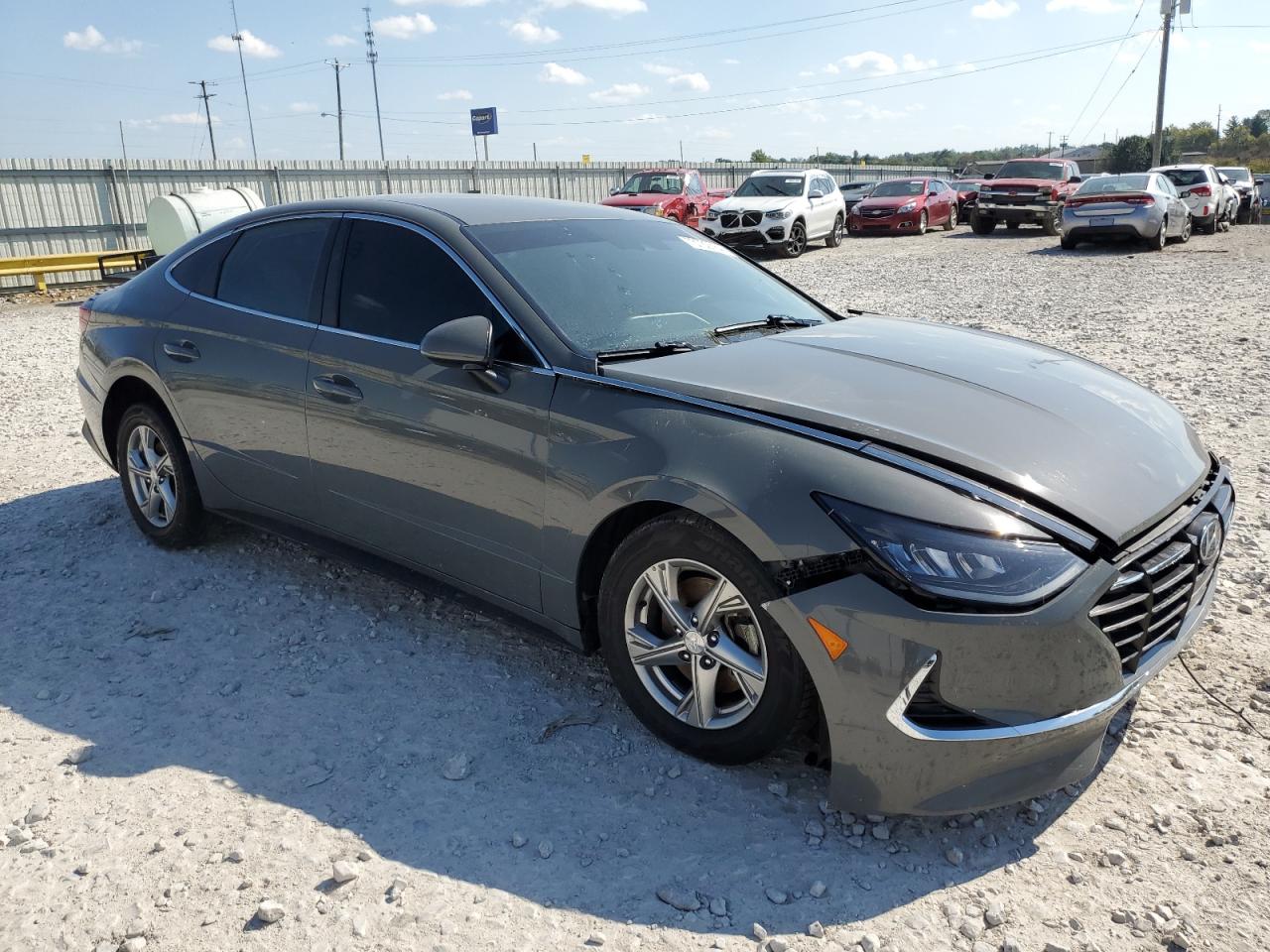 2022 Hyundai Sonata VIN 5NPEG4JAXNH144536 Copart auction photo, front end / rear end damage thumbnail 4