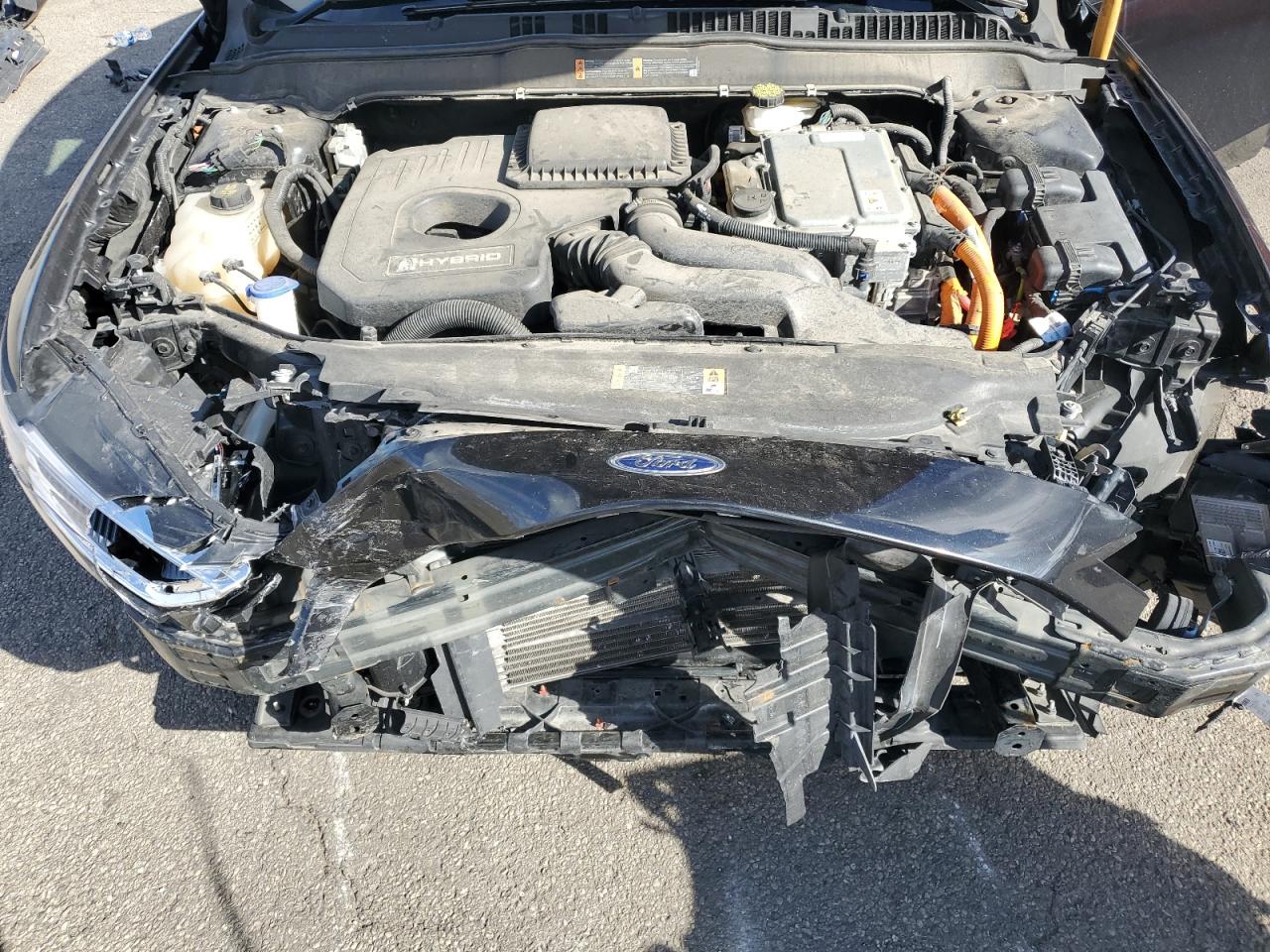 2020 Ford Fusion VIN 3FA6P0RU7LR123445 Copart auction photo, front end damage thumbnail 11