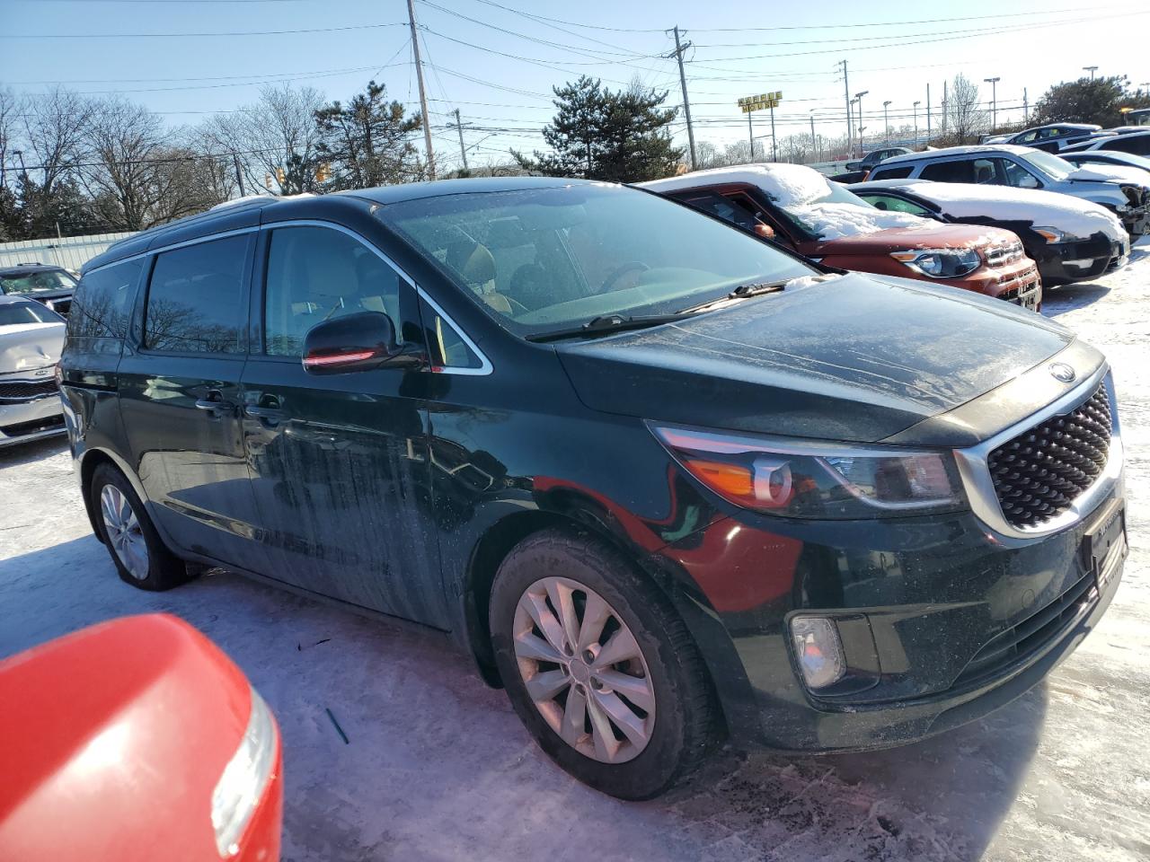 2016 KIA Sedona VIN KNDMC5C12G6157482 Copart auction photo, rear end / undercarriage damage thumbnail 4