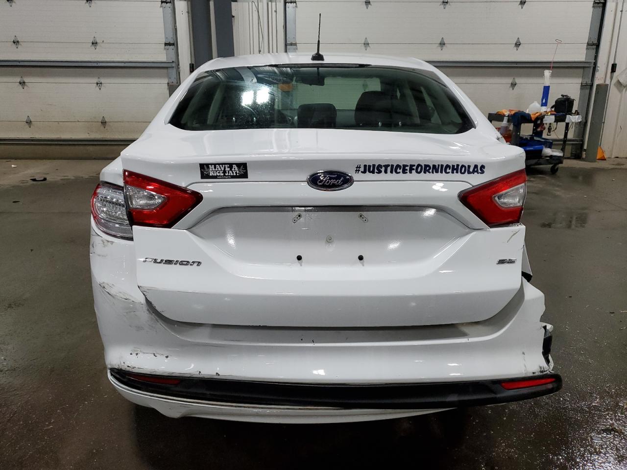 2014 Ford Fusion VIN 3FA6P0H72ER351481 Copart auction photo, rear end damage thumbnail 6