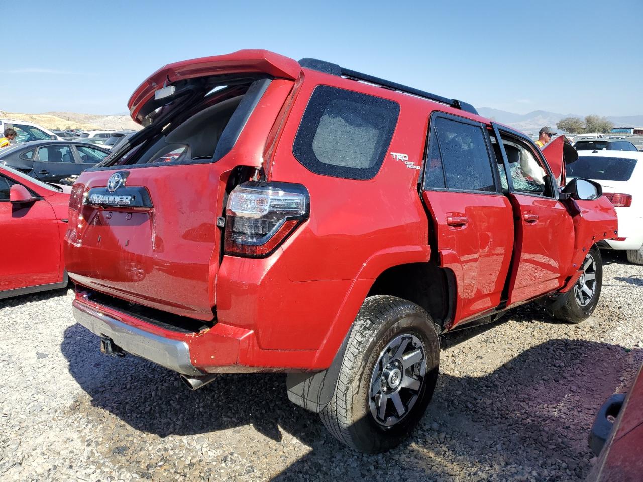2019 Toyota 4Runner VIN JTEBU5JR9K5649451 Copart auction photo, rollover damage thumbnail 3