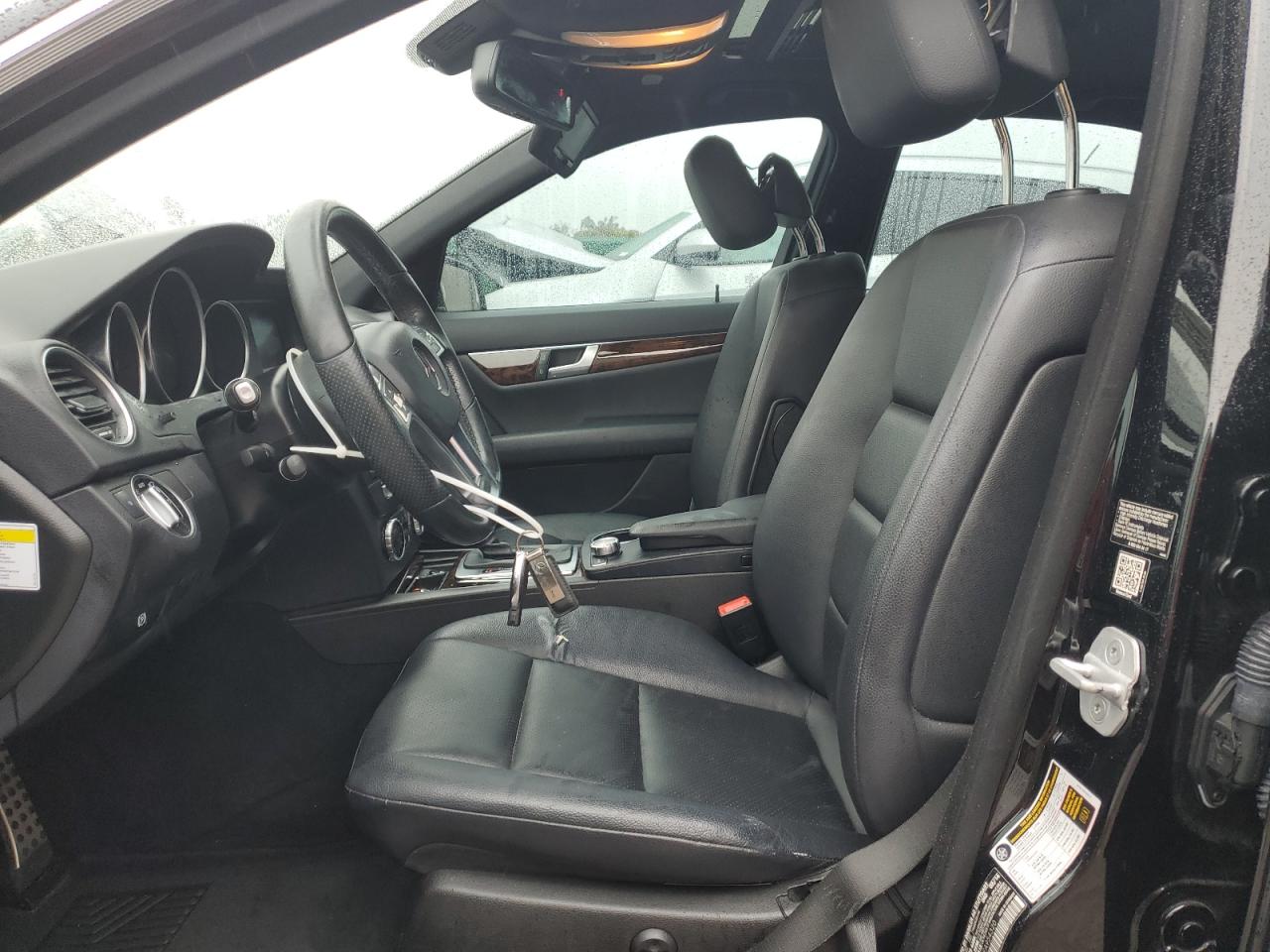 2014 Mercedes-Benz C-klasse VIN WDDGF5HB9EA954320 Copart auction photo, rear end / front end damage thumbnail 7