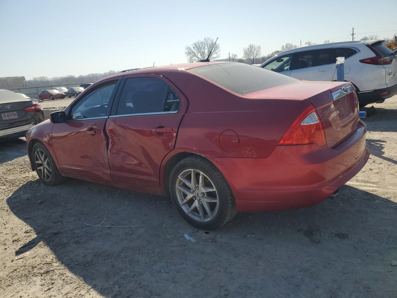 2012 Ford Fusion VIN 3FAHP0JG0CR422175 Copart auction photo, side damage thumbnail 2