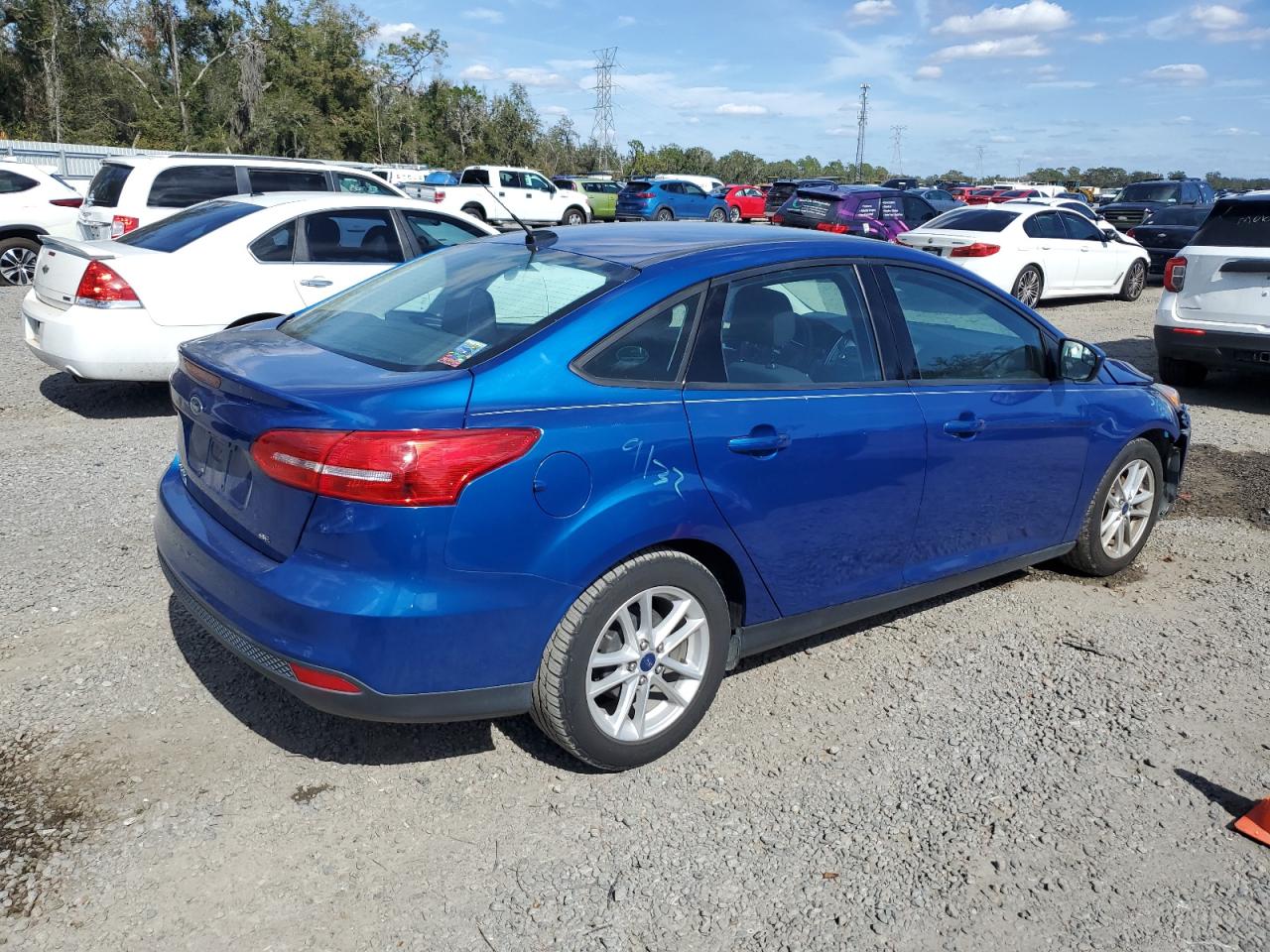 2018 Ford Focus VIN 1FADP3F21JL328105 Copart auction photo, front end damage thumbnail 3