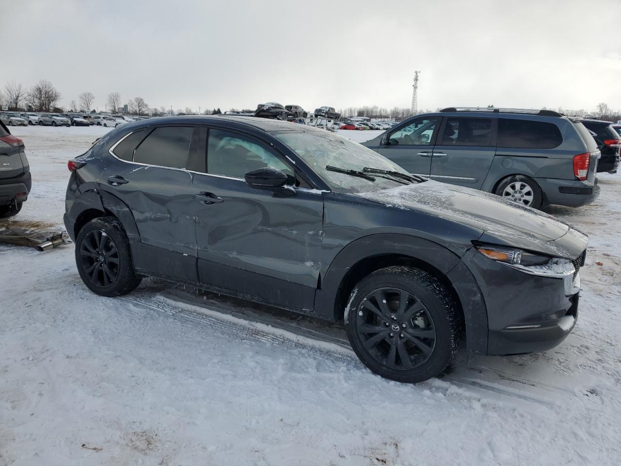 2024 Mazda CX-30 VIN 3MVDMBDYXRM646995 Copart auction photo, front end / undercarriage damage thumbnail 4