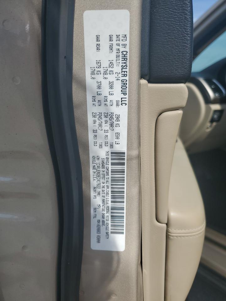 2014 Jeep Grand Cherokee VIN 1C4RJEAG9EC417622 Copart auction photo, minor dent/scratches damage thumbnail 13