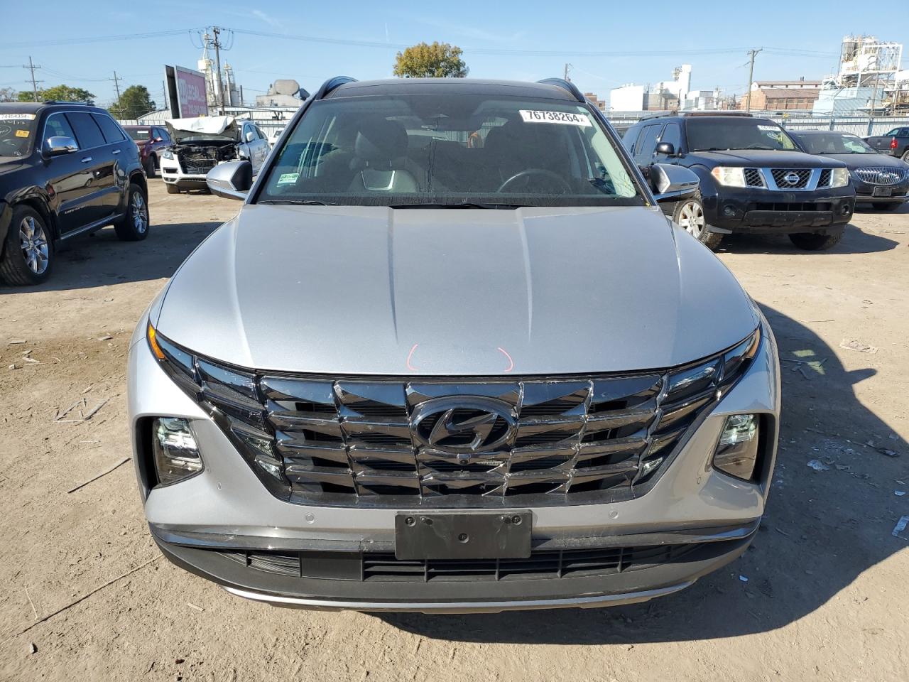 2022 Hyundai Tucson VIN 5NMJECAE3NH134669 Copart auction photo, rear end damage thumbnail 5
