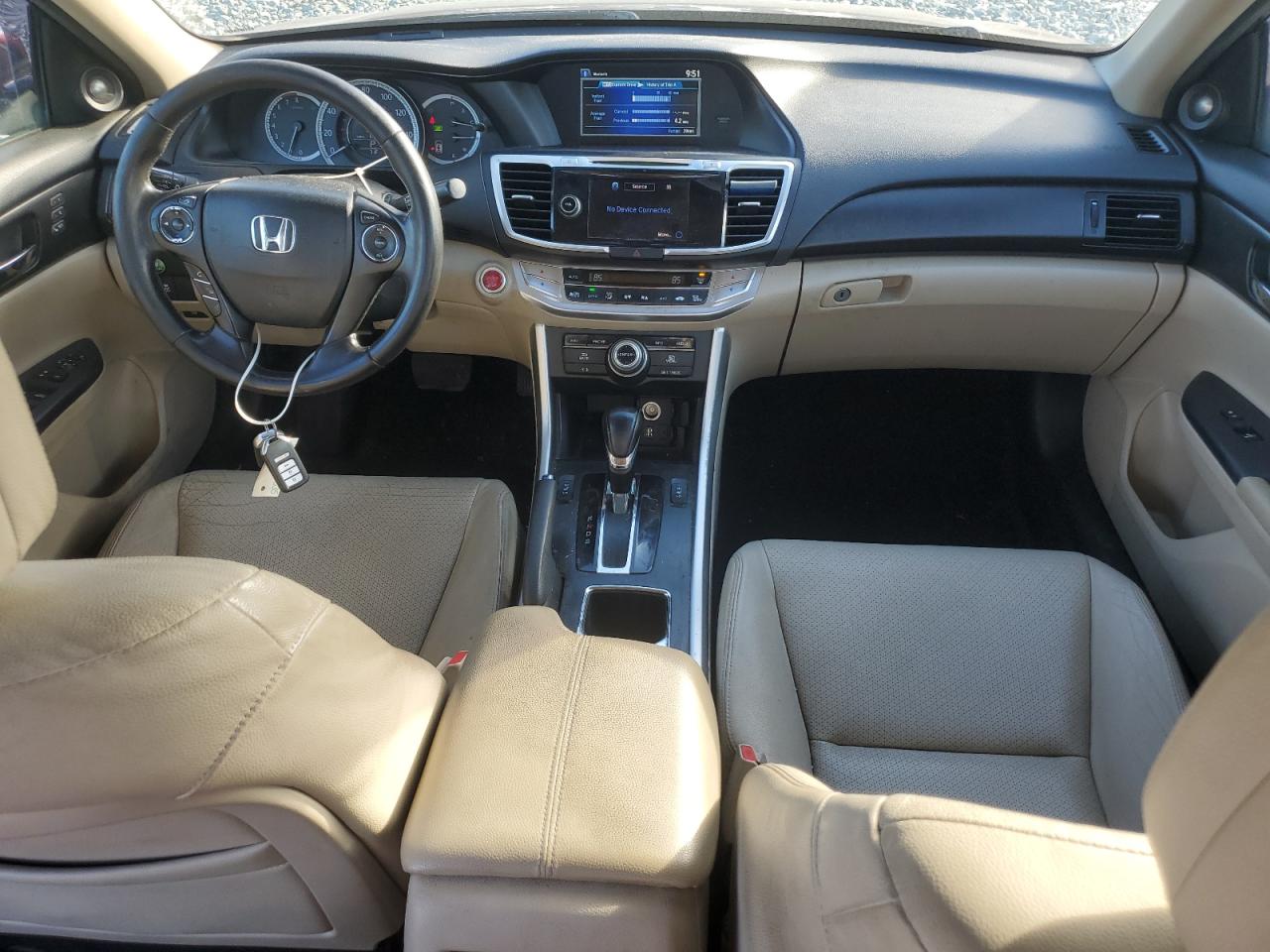 2013 Honda Accord VIN 1HGCR3F87DA042331 Copart auction photo, top/roof / front end damage thumbnail 8