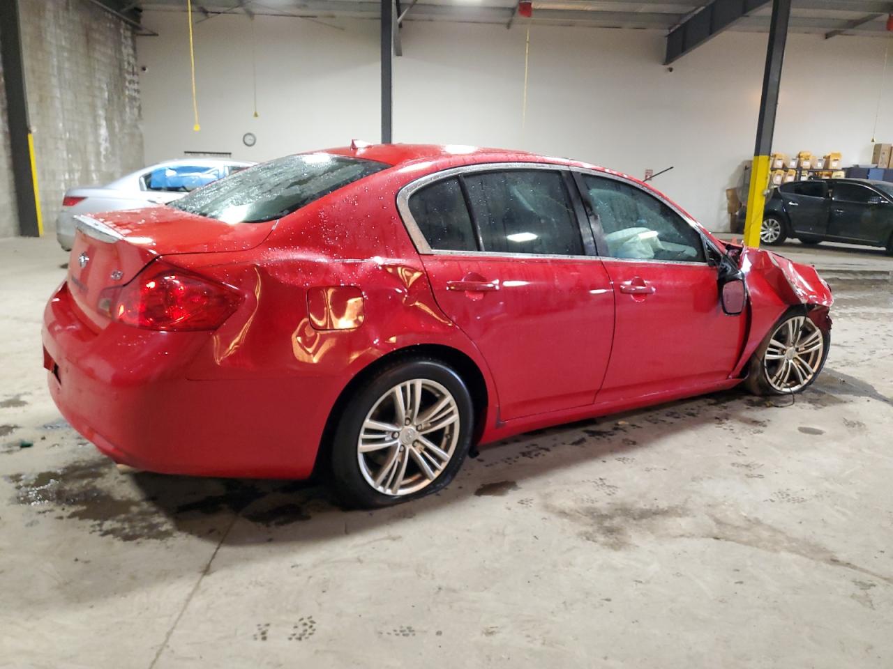2011 Infiniti G VIN JN1CV6AP2BM506294 Copart auction photo, front end / side damage thumbnail 3