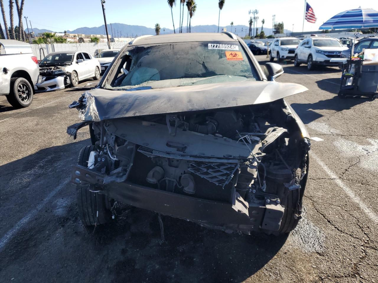 2019 Lexus NX VIN JTJYARBZ2K2122055 Copart auction photo, front end / minor dent/scratches damage thumbnail 5