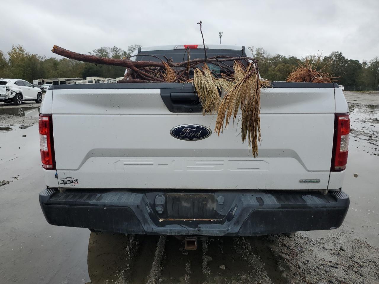 2018 Ford F-150 VIN 1FTEX1CP8JKE43129 Copart auction photo, top/roof damage thumbnail 6