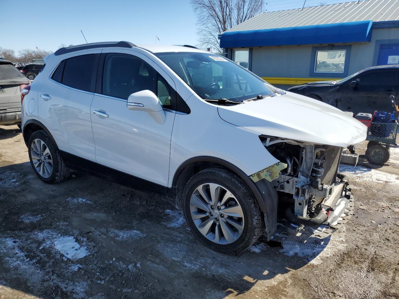 2018 Buick Encore VIN KL4CJASB7JB667548 Copart auction photo, front end / mechanical damage thumbnail 4