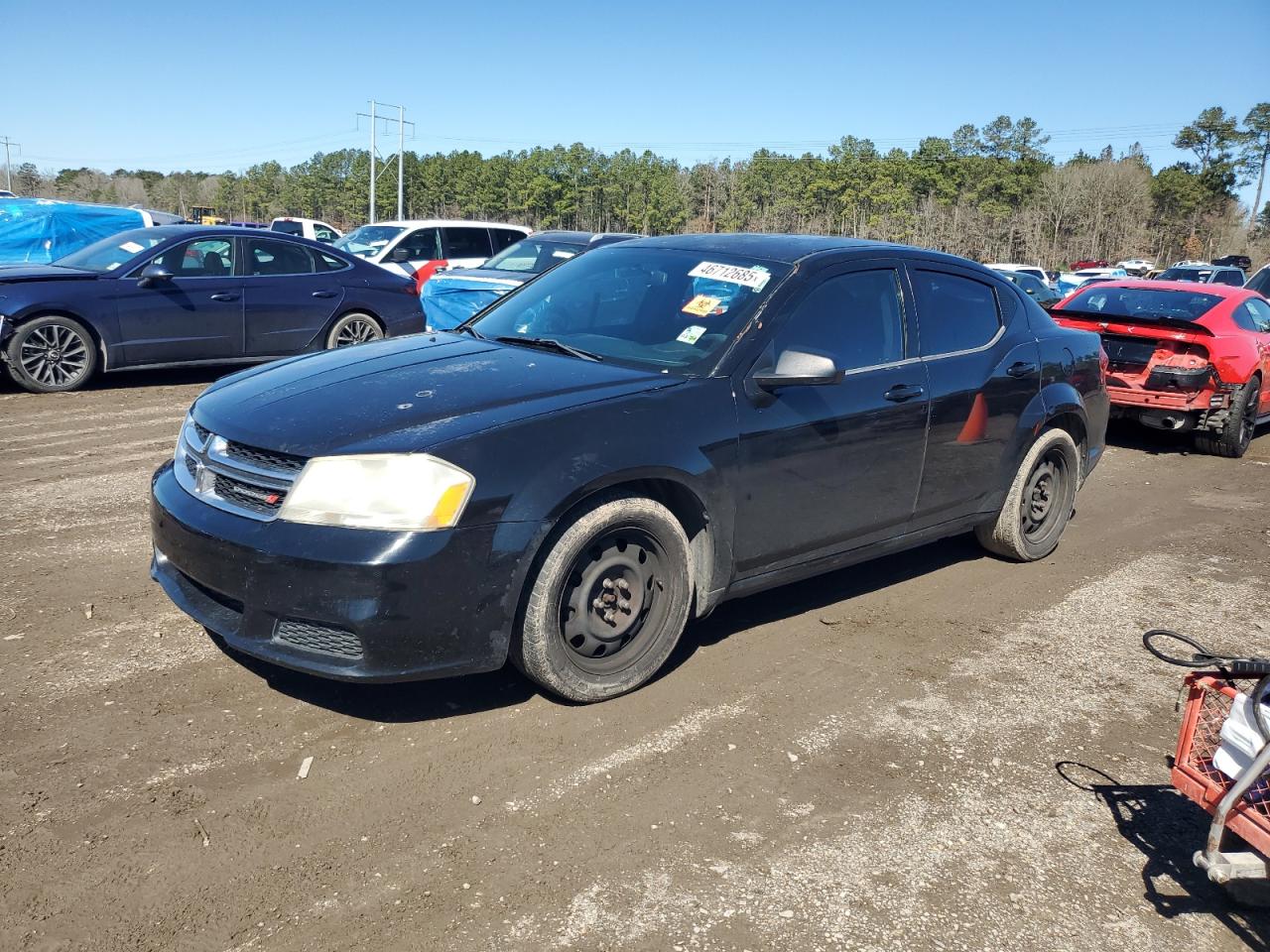 2012 Dodge Avenger VIN 1C3CDZAB1CN214982