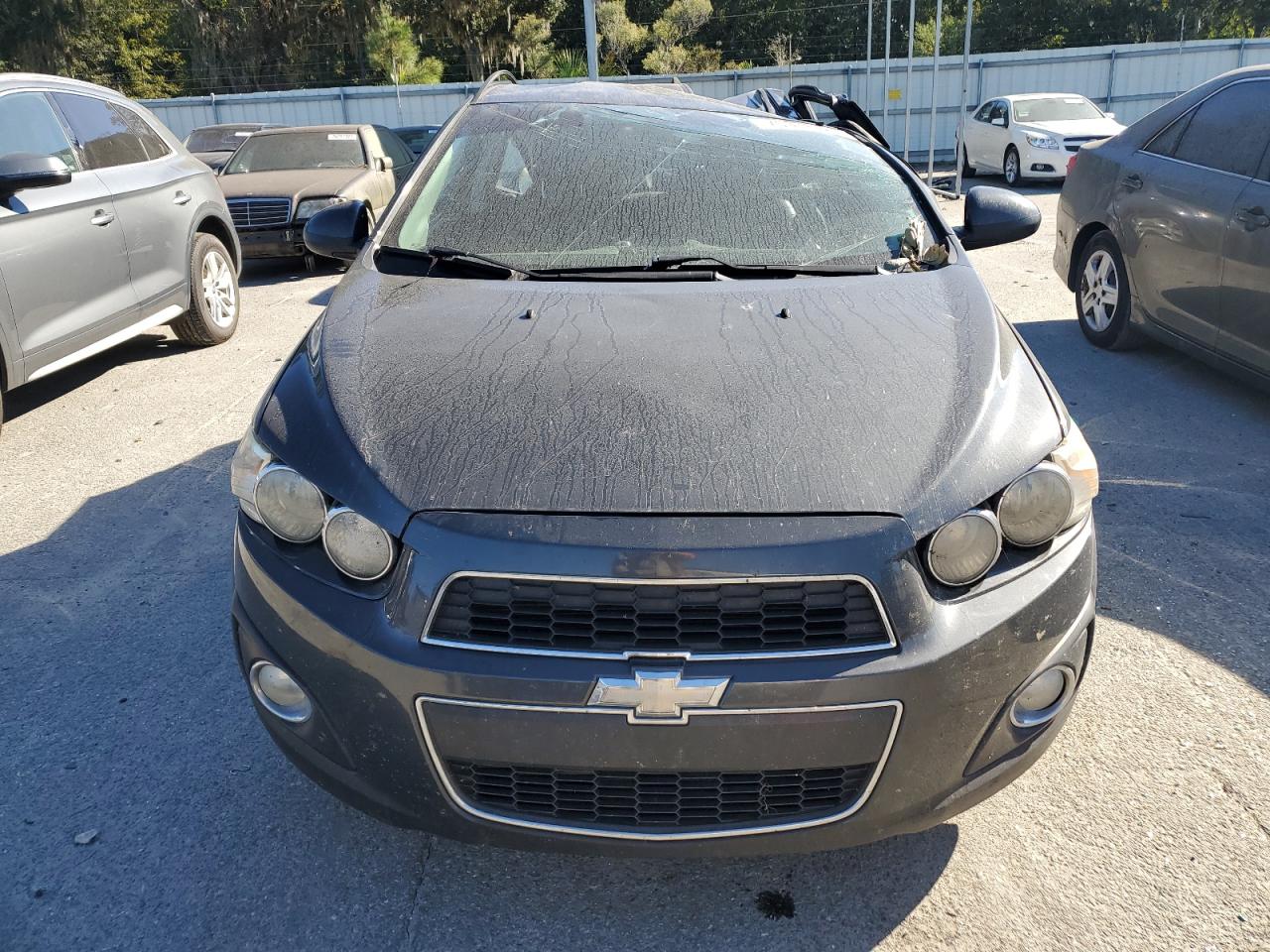 2015 Chevrolet Sonic VIN 1G1JE6SB6F4107619 Copart auction photo, top/roof damage thumbnail 5