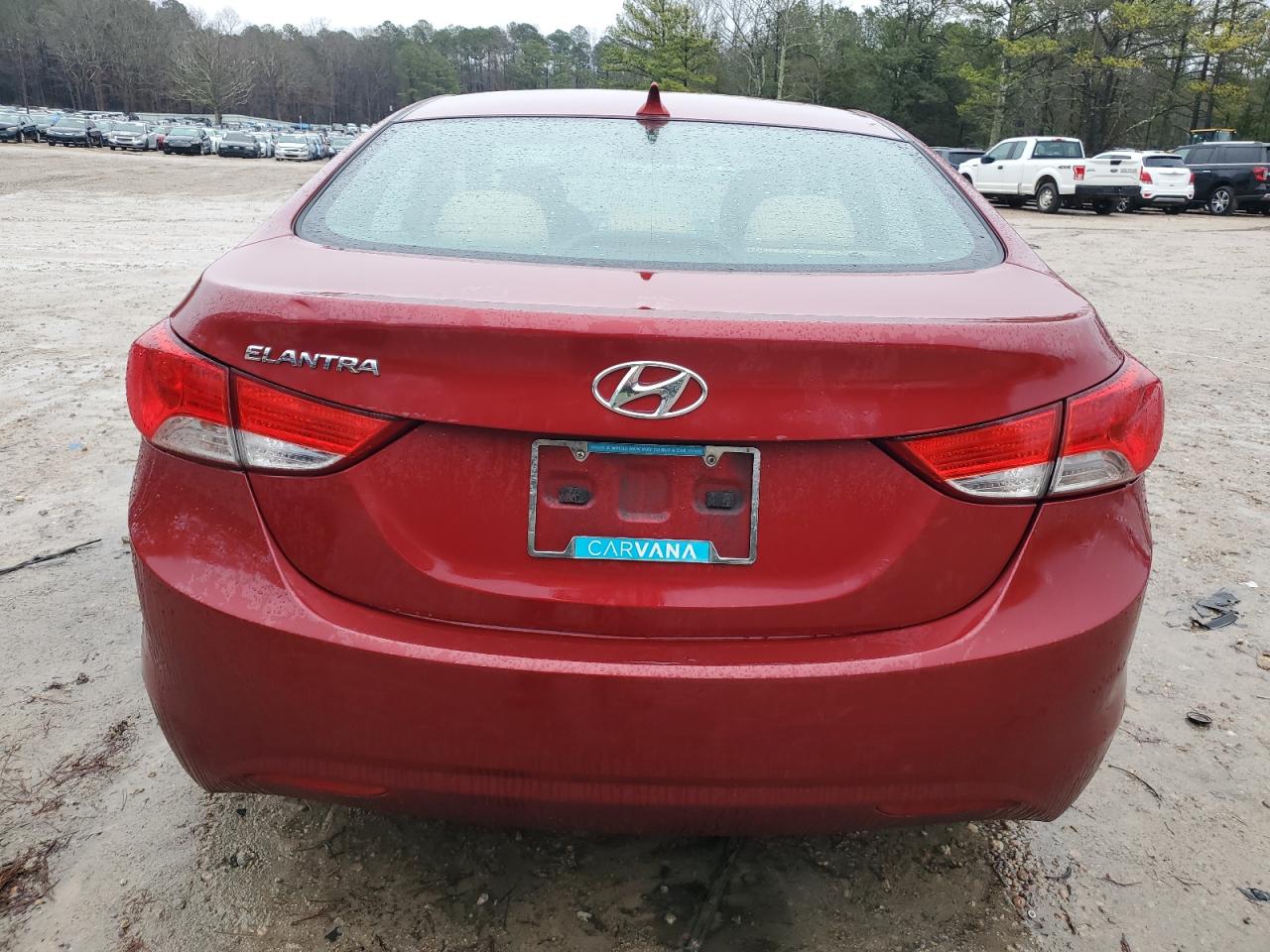 2013 Hyundai Elantra VIN 5NPDH4AE2DH427314 Copart auction photo, front end / side damage thumbnail 6