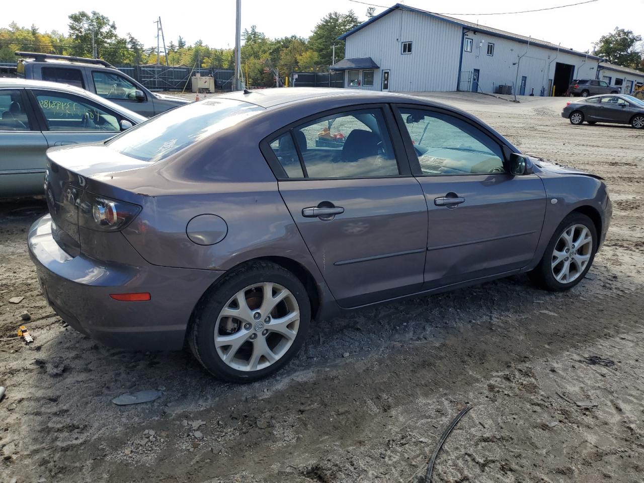 2009 Mazda 3 VIN JM1BK32G591222345 Copart auction photo, burn / front end damage thumbnail 3