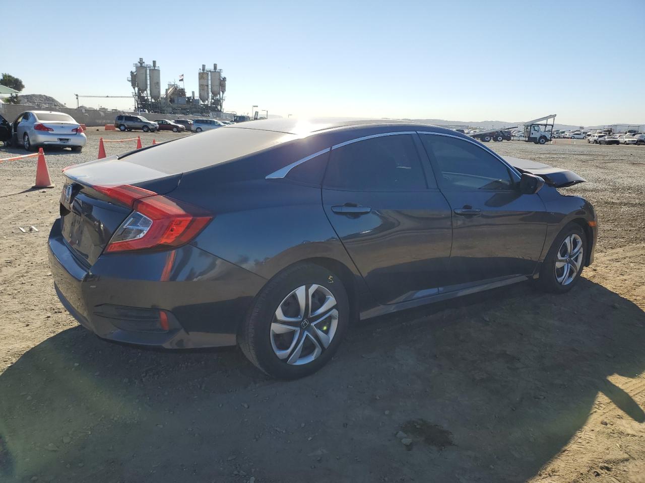 2018 Honda Civic VIN 2HGFC2F51JH610391 Copart auction photo, front end damage thumbnail 3
