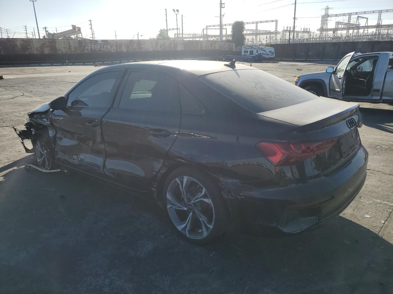 2022 Audi A3 VIN WAUGUDGY3NA063436 Copart auction photo, all over damage thumbnail 2