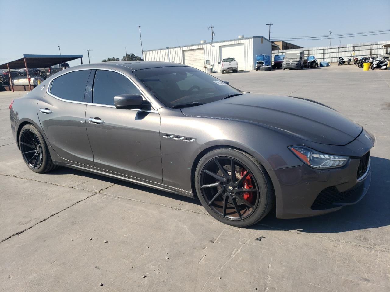2014 Maserati Ghibli VIN ZAM57RTA7E1085782 Copart auction photo, front end damage thumbnail 4