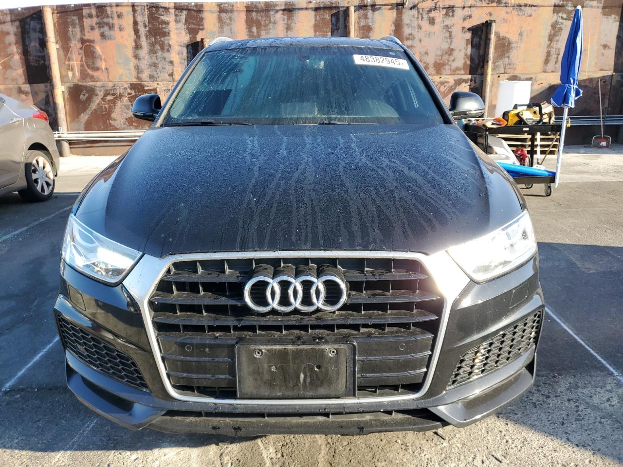 2018 Audi Q3 VIN WA1BCCFS4JR034279 Copart auction photo, side damage thumbnail 5