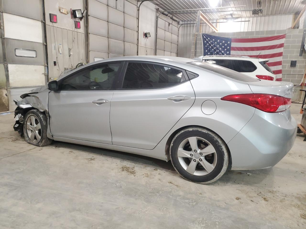 2013 Hyundai Elantra VIN 5NPDH4AE0DH168337 Copart auction photo, front end / side damage thumbnail 2