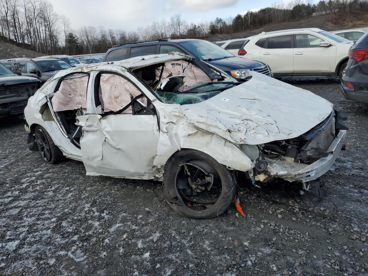 2021 Honda Civic VIN SHHFK7H62MU406924 Copart auction photo, rollover damage thumbnail 4