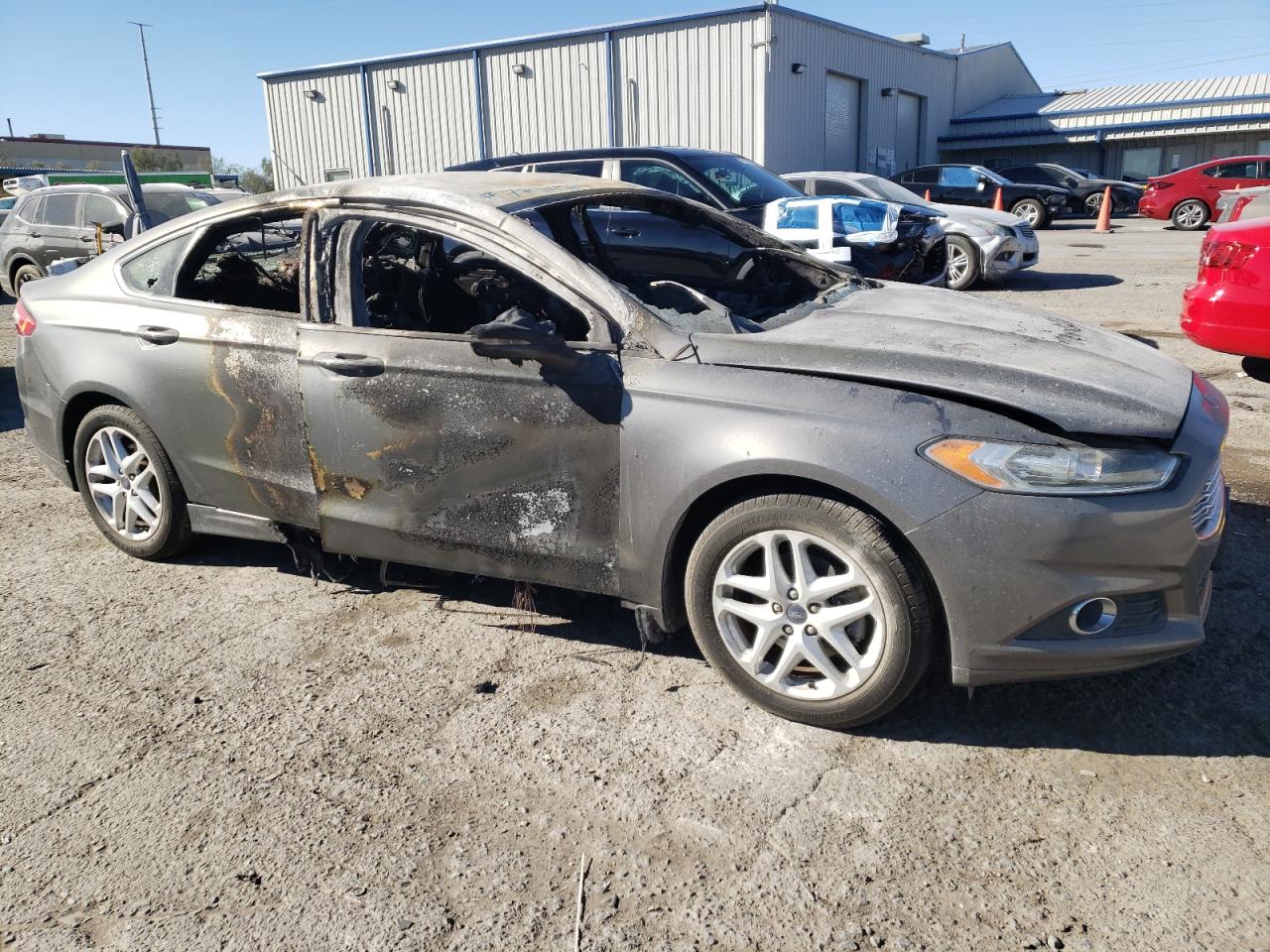 2014 Ford Fusion VIN 3FA6P0HD6ER163973 Copart auction photo, burn - interior / side damage thumbnail 4
