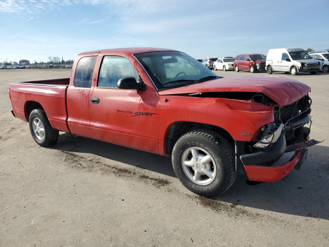 2000 Dodge Dakota VIN 1B7FL22P5YS634914 Copart auction photo, front end damage thumbnail 4