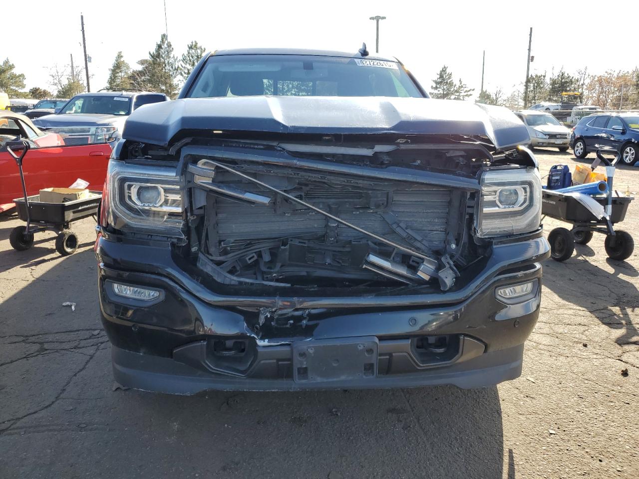 2018 GMC Sierra VIN 3GTU2NEJ5JG273510 Copart auction photo, front end damage thumbnail 5
