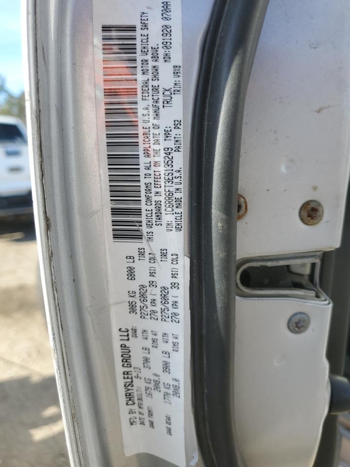 2014 RAM 1500 VIN 1C6RR6FT3ES135249 Copart auction photo, rollover / all over damage thumbnail 13