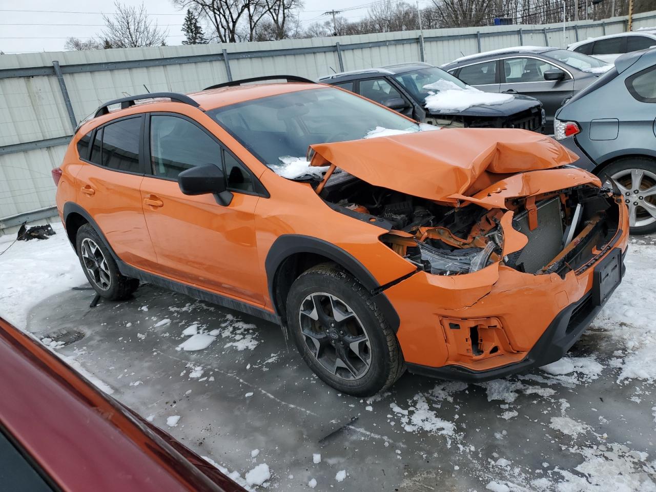 2019 Subaru XV VIN JF2GTAAC5KH257634 Copart auction photo, front end / mechanical damage thumbnail 4