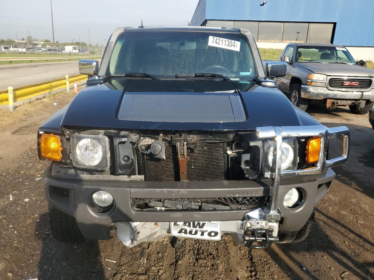 2009 Hummer H3 VIN 5GTEN13L898121336 Copart auction photo, front end damage thumbnail 5