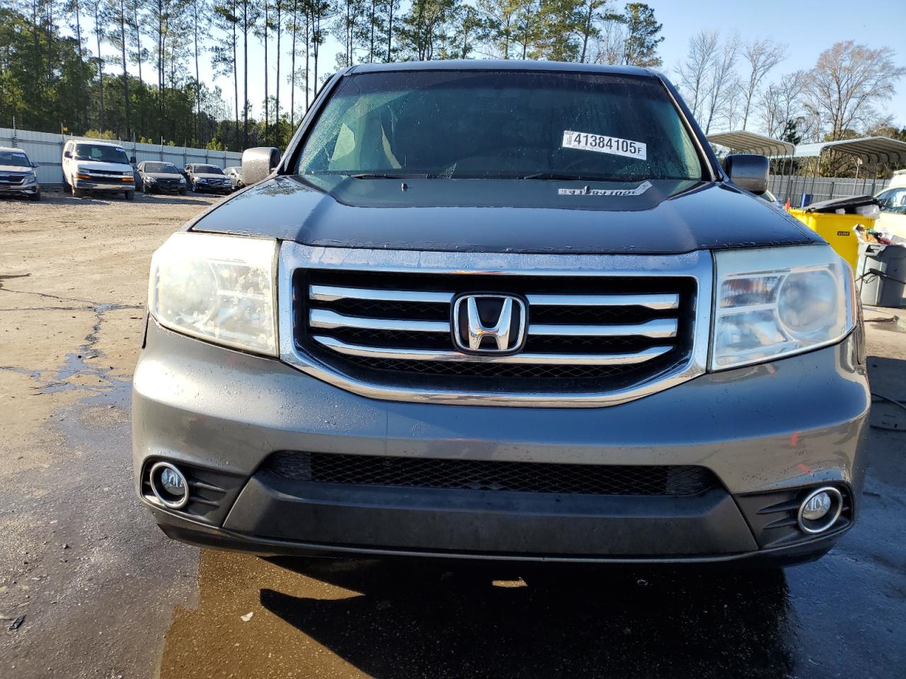 2012 Honda Pilot VIN 5FNYF4H51CB081038 Copart auction photo, front end / side damage thumbnail 5