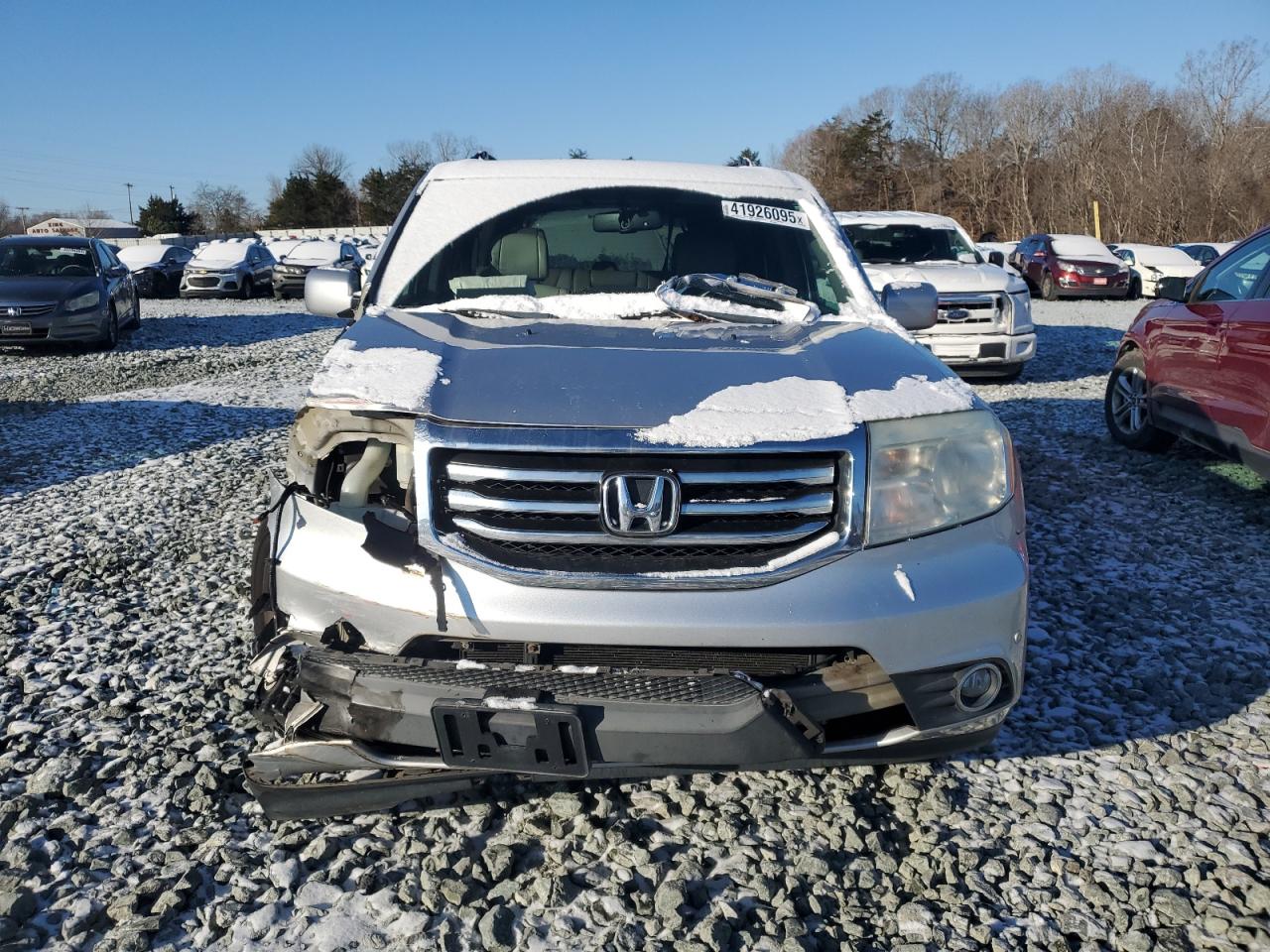 2013 Honda Pilot VIN 5FNYF4H92DB062440 Copart auction photo, front end damage thumbnail 5