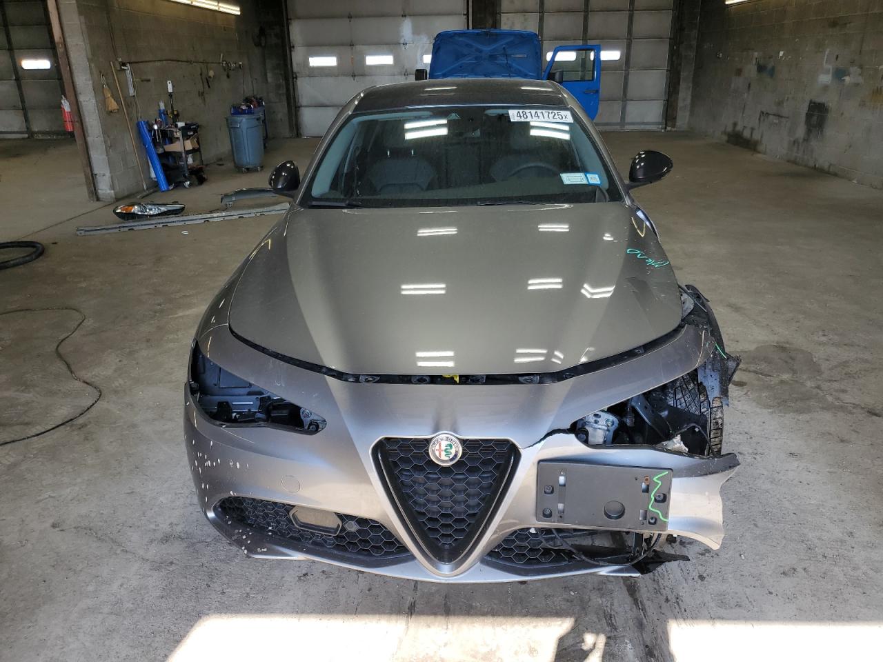 2021 Alfa Romeo Giulia VIN ZARFANBN4M7644262 Copart auction photo, front end / side damage thumbnail 5
