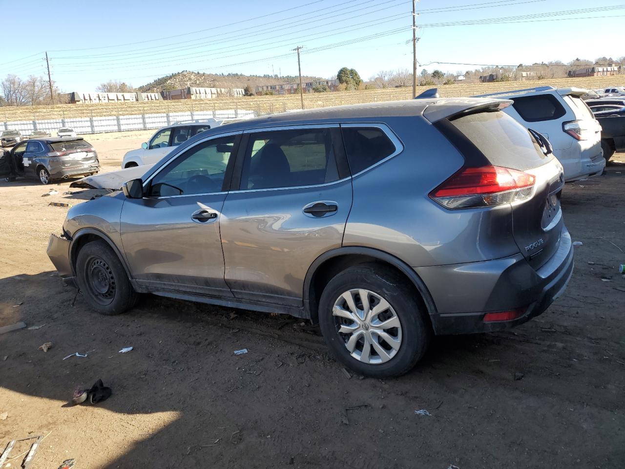 2017 Nissan Rogue VIN KNMAT2MVXHP537023 Copart auction photo, front end / hail damage thumbnail 2